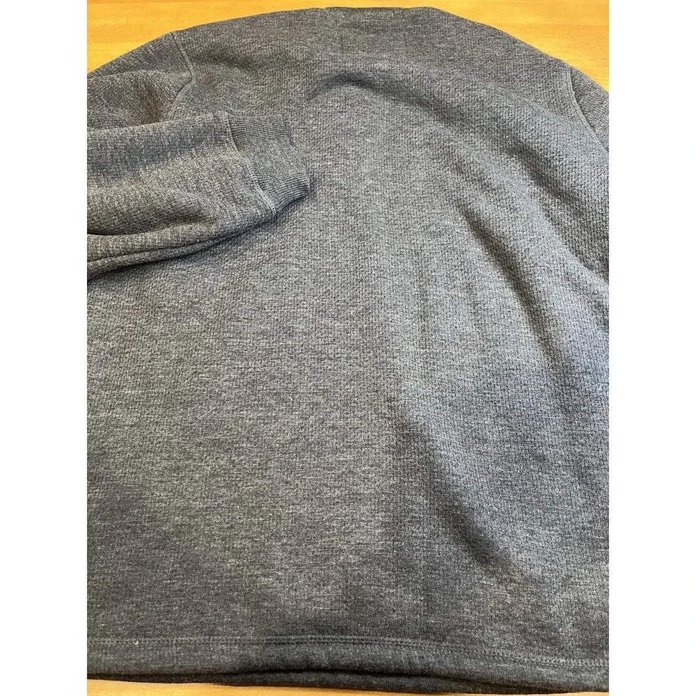 Coleman‎ Mens X-LARGE Gray Sherpa Lined Waffle Henley Shirt Chest Pocket NWT $70